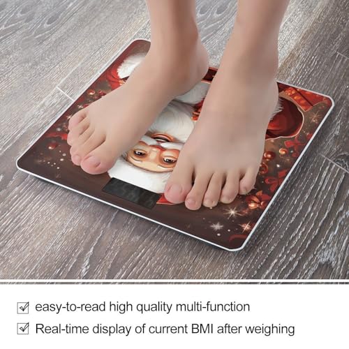 Báscula digital de baño con vidrio templado y pantalla LCD miniatura 5