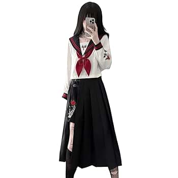 Amazon.co.jp: [SSUPTEMBER2] セーラー服 地雷系 ゴスロリ