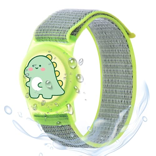 MIRPARVA Kinder Armband für AirTag Nylon Wasserdicht Armband Kompatibel mit AirTag Verlust Kratzfeste Versteckt Hülle für Erwachsene Kleinkind