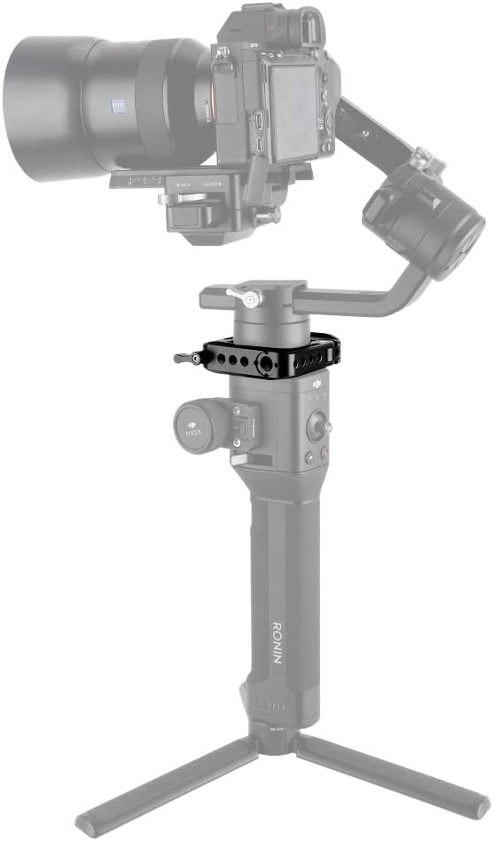 Mounting Clamp Ring for DJI Ronin S, with NATO Rail 1/4 3/8 Thread for Gimbal Side Handle, Monitor Mount, Articulating Arm - 279