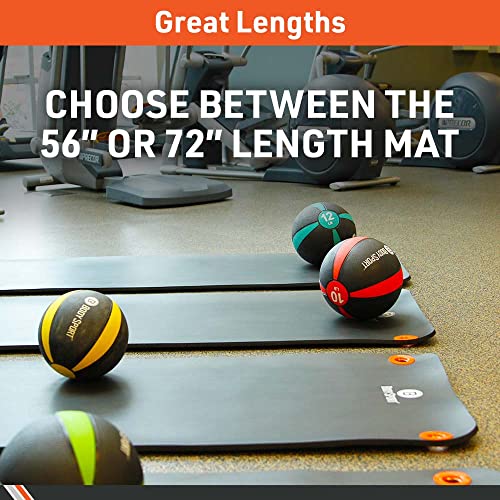 Body Sport® Personal Exercise Mat, Black, 1/2" X 24" X 56" – Workout Mat – Exercise Mat For Home Workouts – Fitness Mat For Exercise – Thick Foam Exercise Mat #TOP3