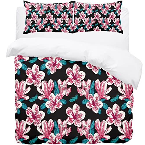 Linge de lit chaud et doux noir et rose pour une chambre cocooning - 2
