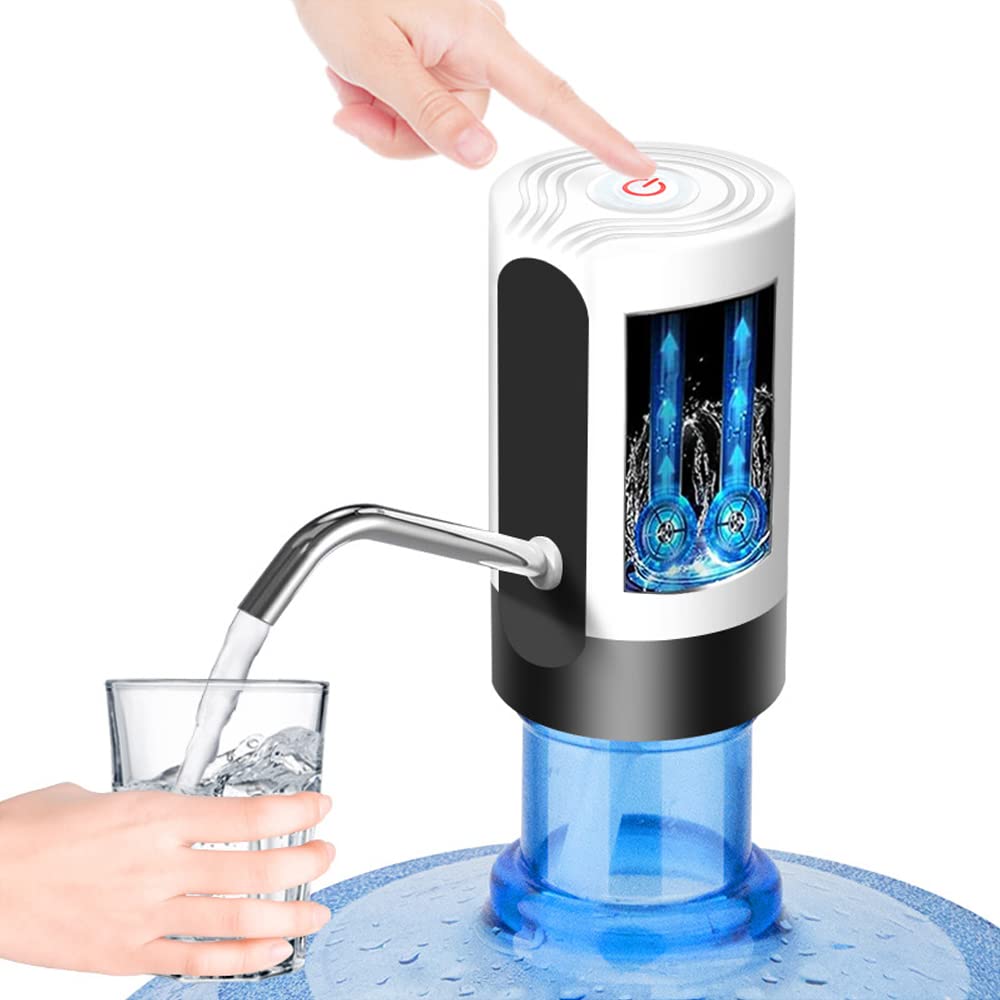 GOEDCH Pompe à Eau Portable USB - Distributeur Automatique Avec Écran LCD 3 Débits - Pliable