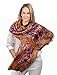 Large Silk Scarf, Fashion Deluxe Long Gold Shawl for Lady, Women Gift