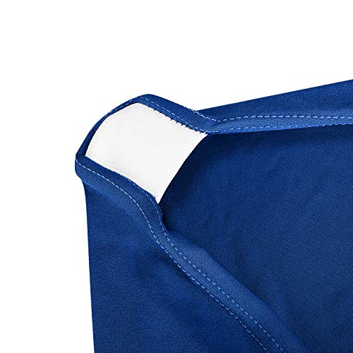 Image of Peomeise 4FT Spandex Table Cover Rectangular Stretch Spandex Tablecloth (Classic Blue,4FT)
