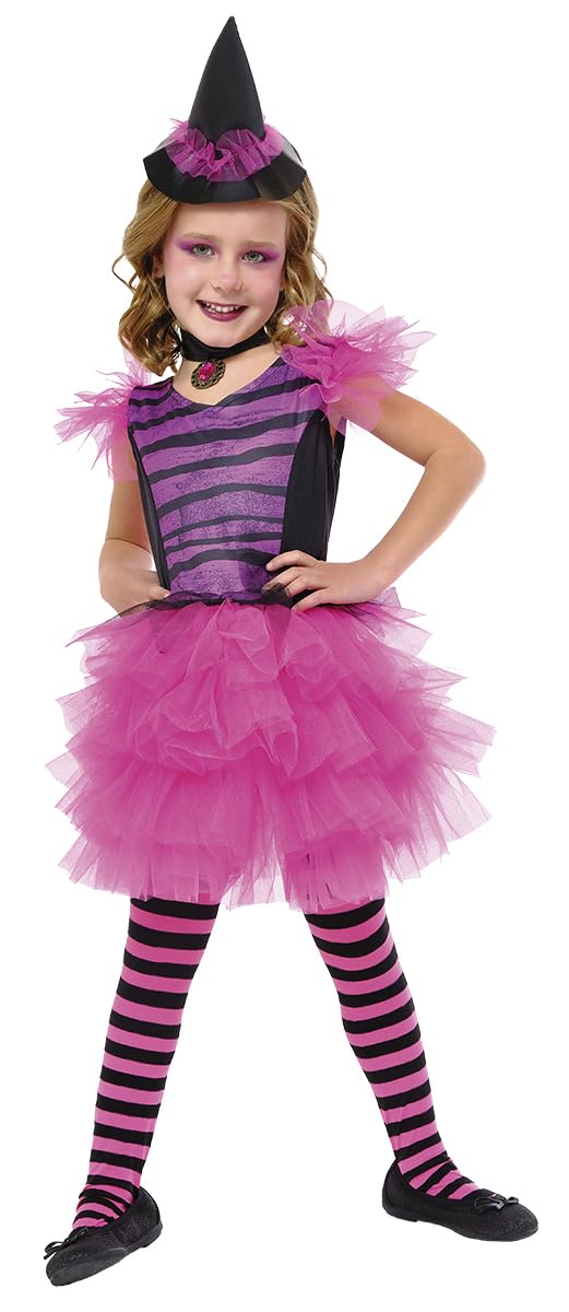 Rubie’s S8831-S Inf Pink Glamorous Witch Costume Bruja, multicoloured, S (3-4 años)