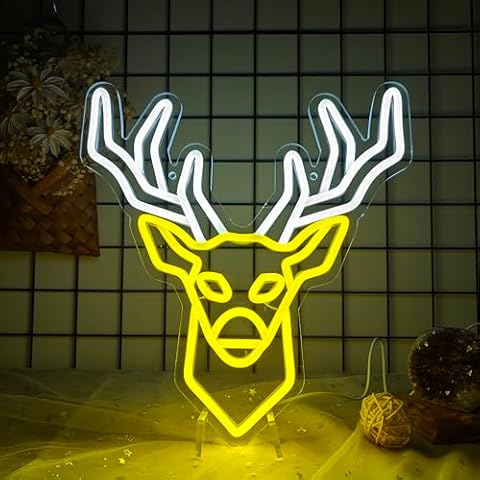 Generic Deer Head LED Neon Sign Cover