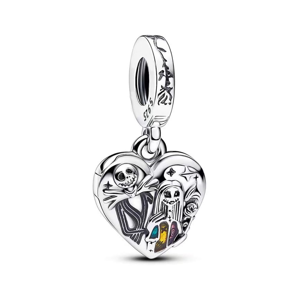 TCZNAF Halloween Charms Familie Anhänger Compatible with Pandora für Armband Bead Charm für Damen