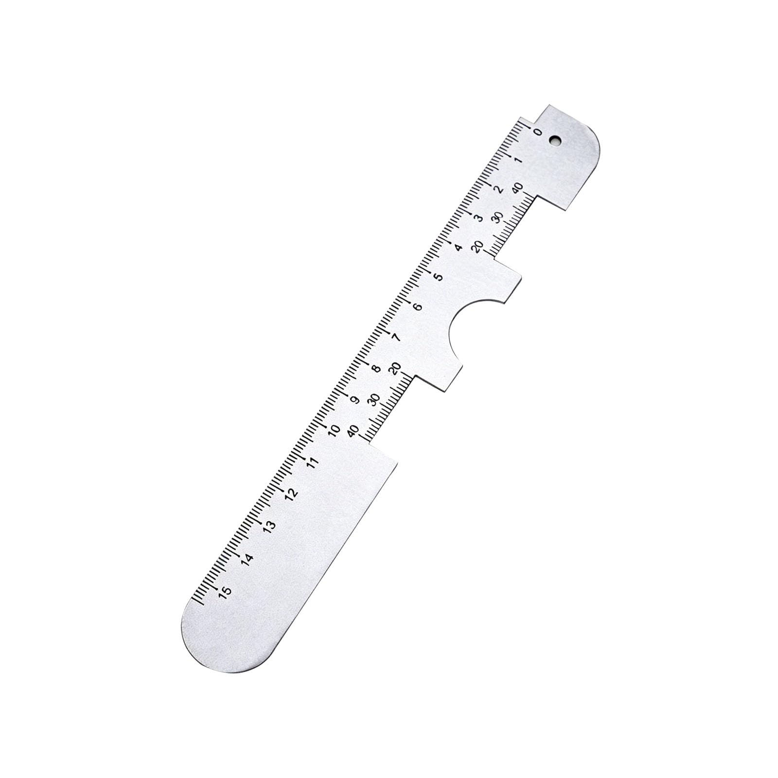 White Aluminum Pupil Distance Ruler PD Measuring Tool for Eyeglasses, Flexible Shape PD Meter