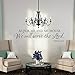 BATTOO As for Me and My House Wall Decal - Scripture Quote Vinyl Decal - Vinyl Lettering - Vinyl Wall Decal - Bible Verse - Christian Wall Art(Black, 50
