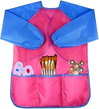 Voarge Nylon Waterproof Painting Apron with Sleeves for Kids 7-12 Years Old, Nylon, L