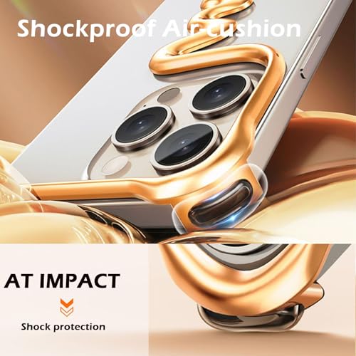 Funda de metal para iPhone 16 Pro Max carcasa plateada sin marco de aluminio 3