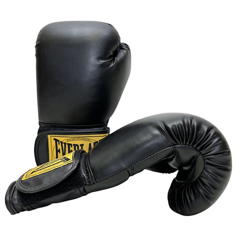 Everlast 1910 Classic Training Gloves (Black, 12oz), Training