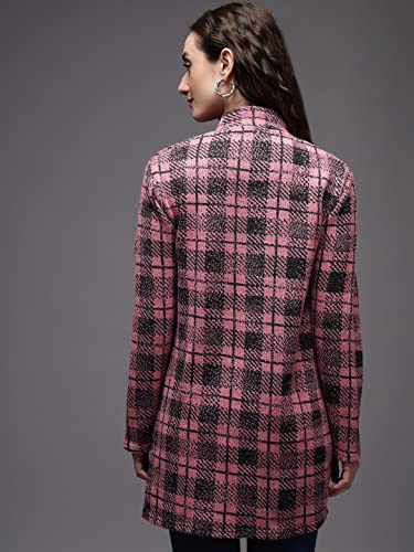 Image of eWools Women's Wool Blend Banded Collar Cardigan Sweaters