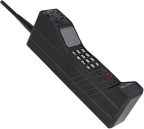 PUSOKEI Adorno de ladrillo para teléfono celular, modelo retro de teléfono celular, accesorios fotográficos de simulación, adornos estilizados,