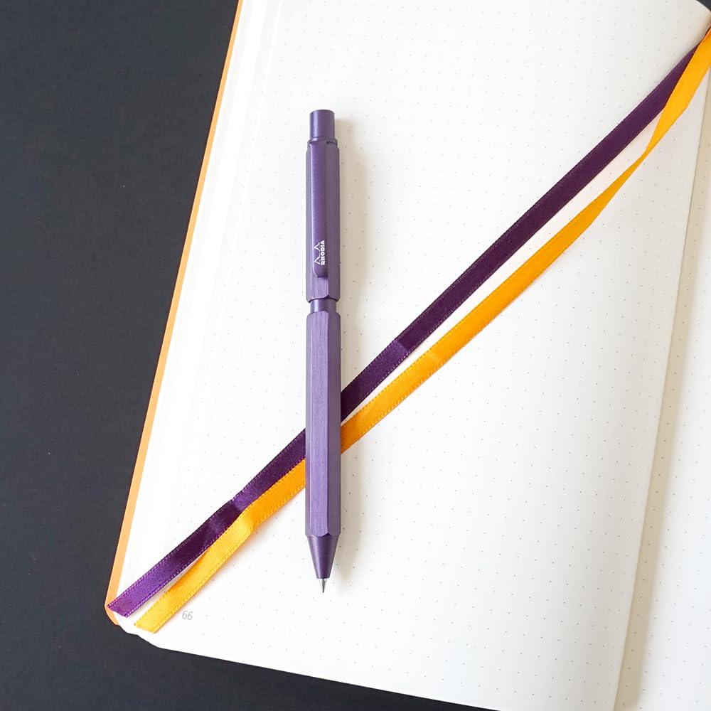RHODIA 9340C Multipen scRipt 3-en-1 en Aluminium Brossé orange 0,5mm