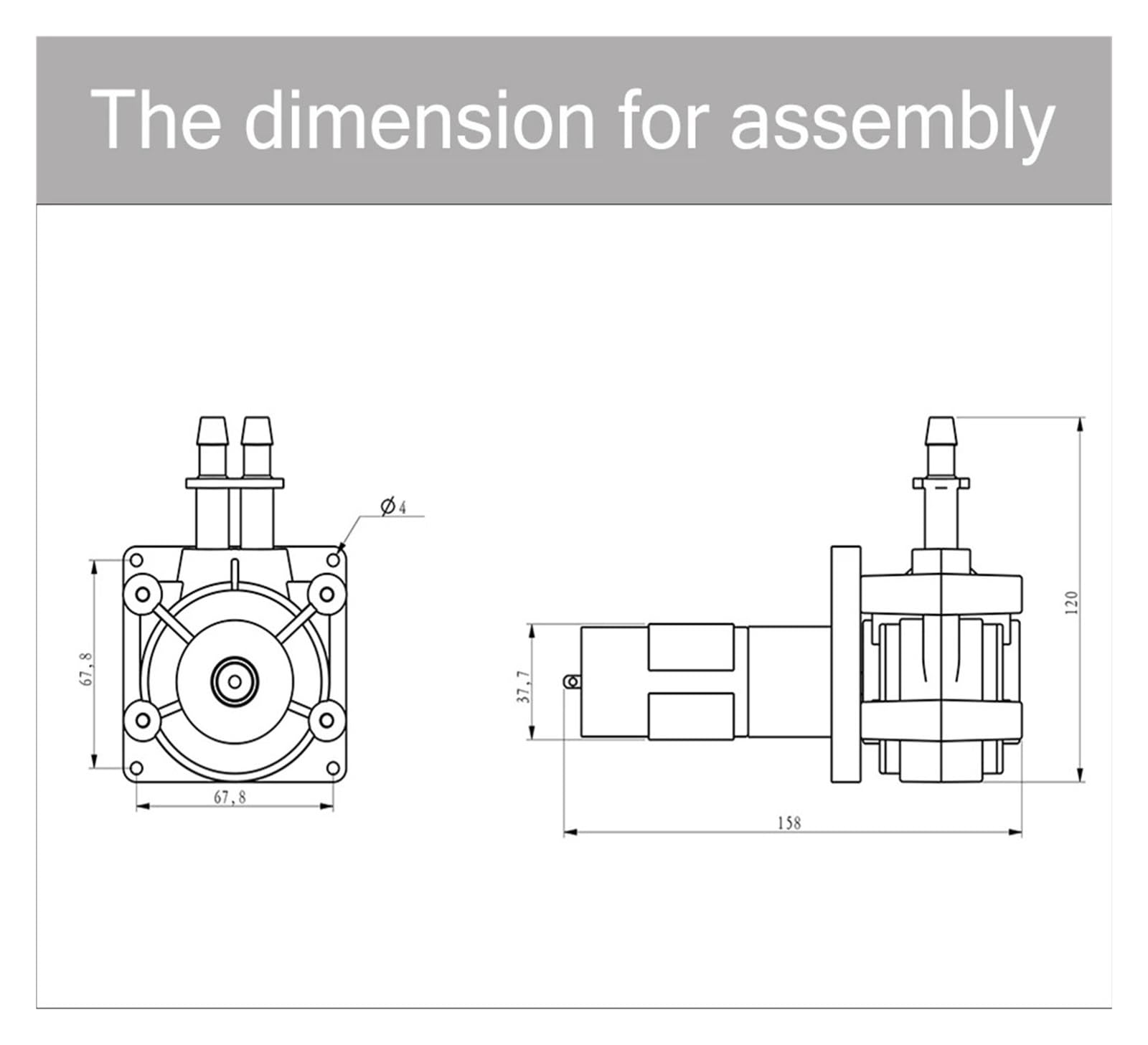 Industrielle Schlauchpumpe, Peristaltische Pumpe, Die Wasserableitung Pumpt, 800 Ml/min, Laborklebermessgerät Mit Großer Durchflussrate,für Labor(24V)