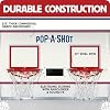 Pop-A-Shot - Pro Dual Shot | Commercial Grade Arcade Basketball at Home | Infrared Sensor Scoring | 16 Game Modes | 7 Balls | Foldable Storage