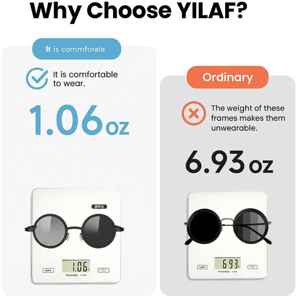 Ultralight Sunglasses Adjustable Tint Polarized ND Filter Lenses – 1-9 Gear Round Frame for Men3