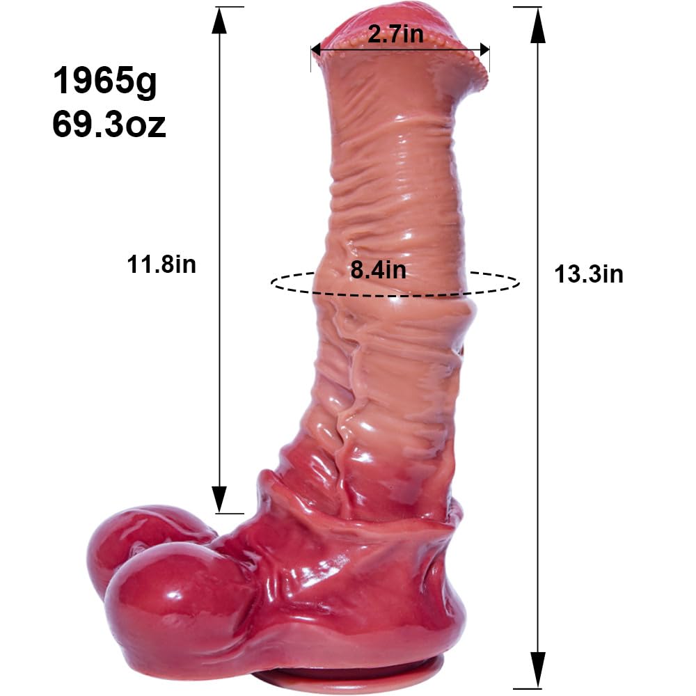 Enorme dildo jumbo di cavallo realistico:35 cm,silicone sicuro,base a ventosa,divertimento a mani libere.Goditi il ​​divertimento e l'esplorazione con questo giocattolo per adulti XXL spesso e lungo