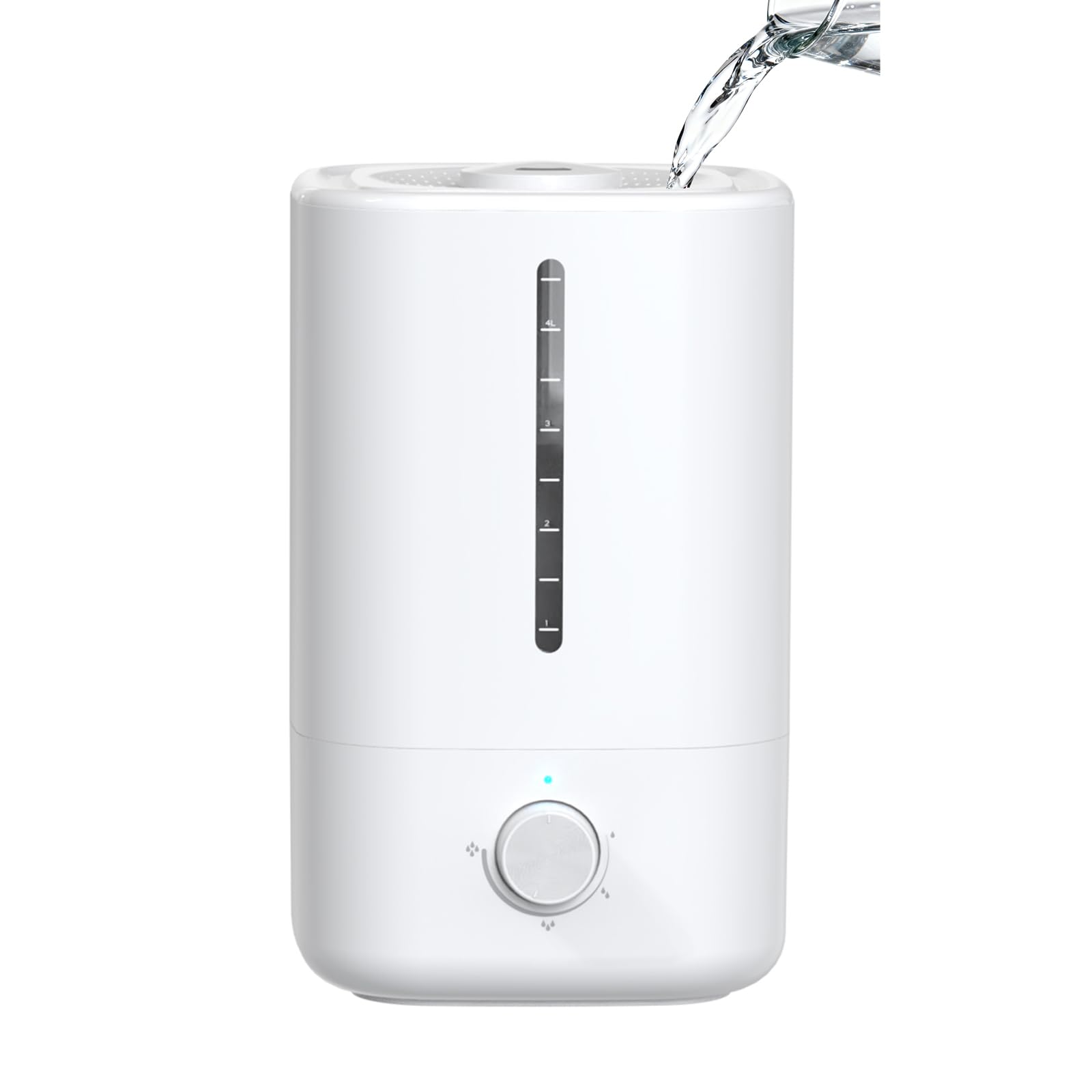Top Fill Humidifiers for Bedroom, 4.5L Tank for Large Room, Oil Diffuser, 20dB Quiet Cool ...