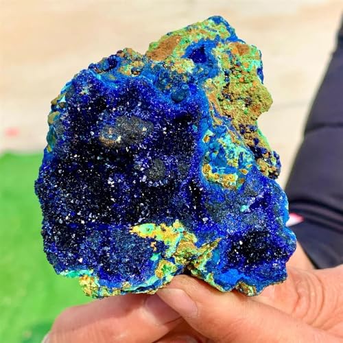 Spécimen azurite malachite en géode brute, un cadeau mémorable
