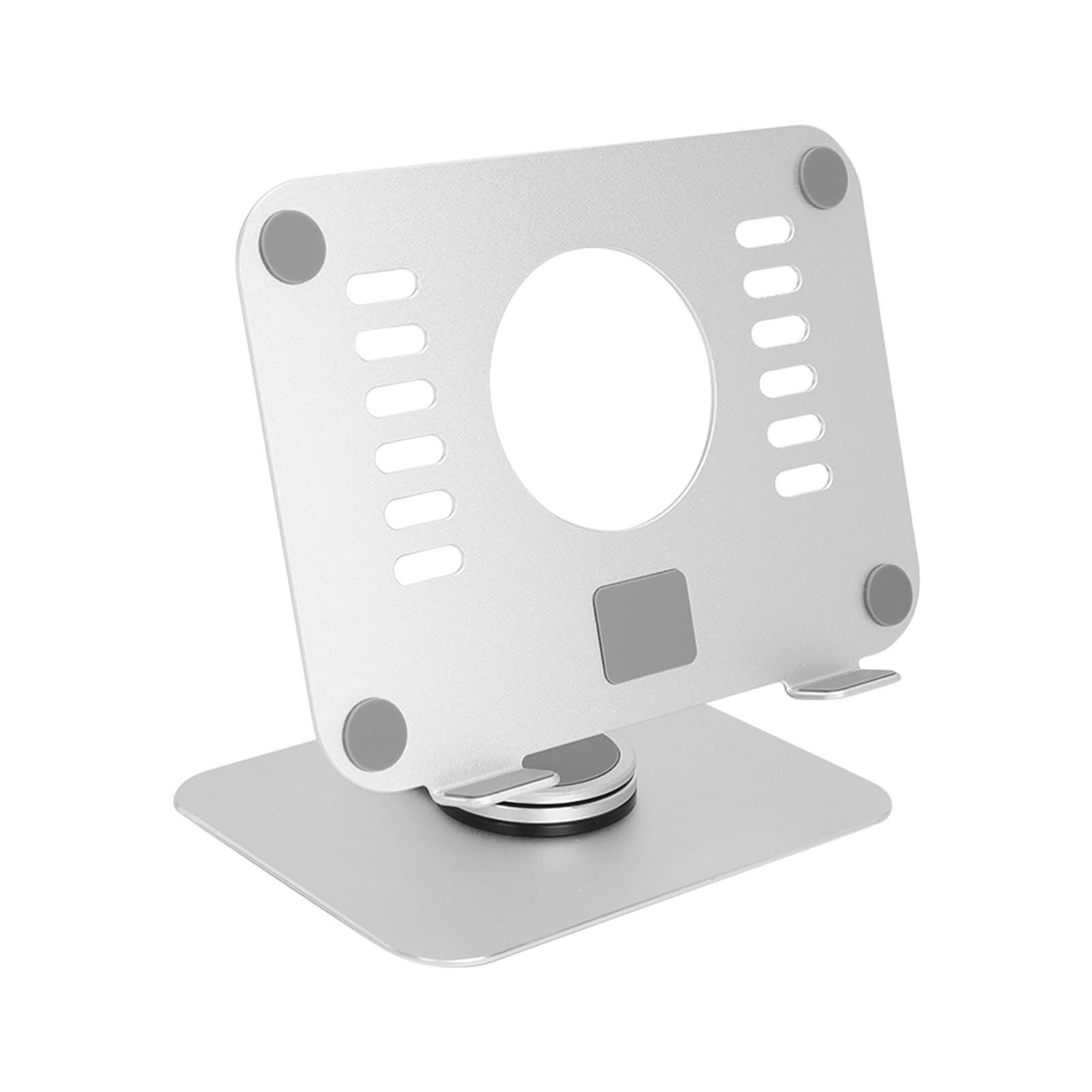 Supporto per tablet Altezza regolabile Fori di respirazione in silicone antiscivolo Supporto per telefono in lega di alluminio per scrivania da ufficio compatibile con dispositivi