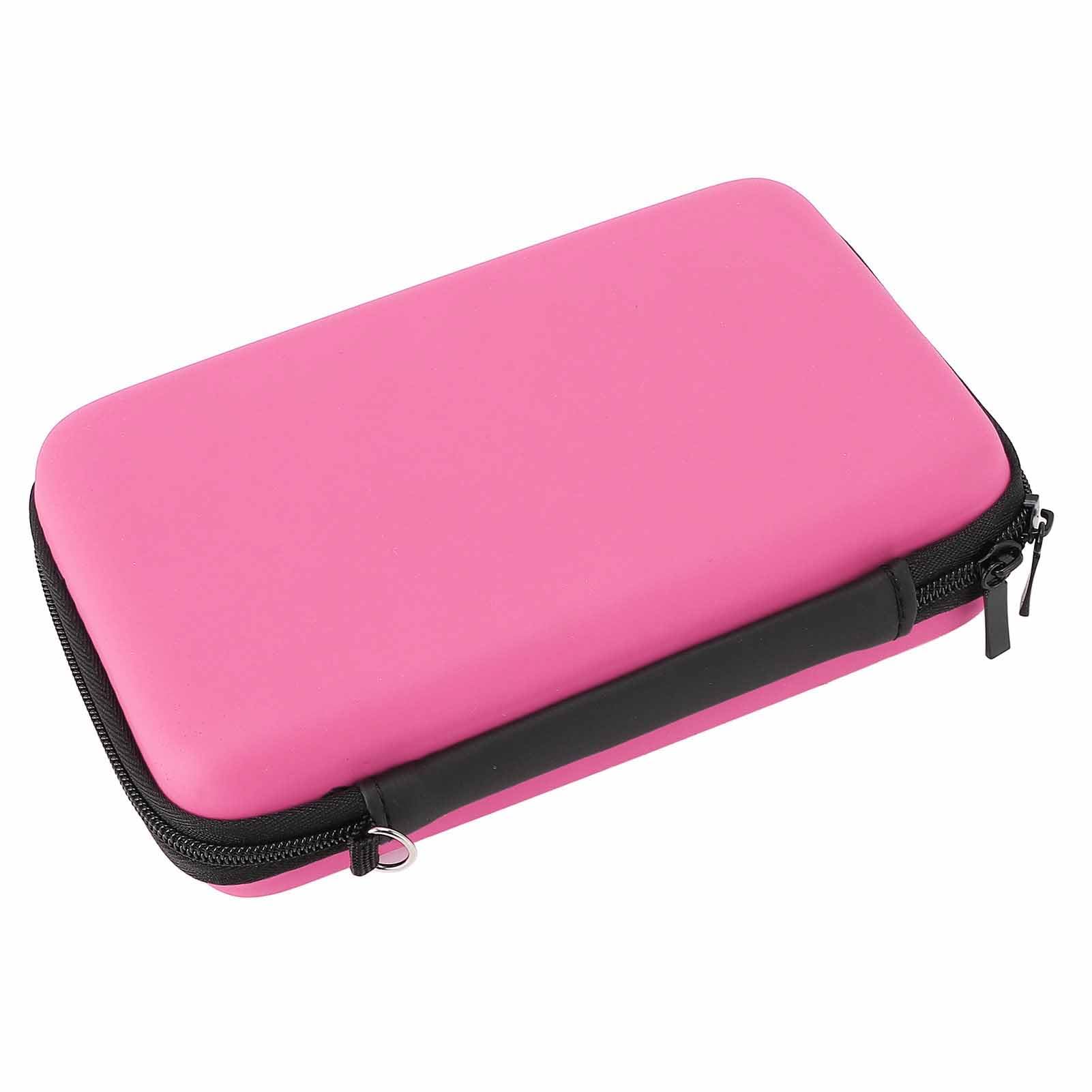 Carrying Case for New 3DS, 3DS XL, 2DS XL Console & Accessories, Protective Hard Shell Travel Case, with Game Slot and Inner Pocket (Pink)