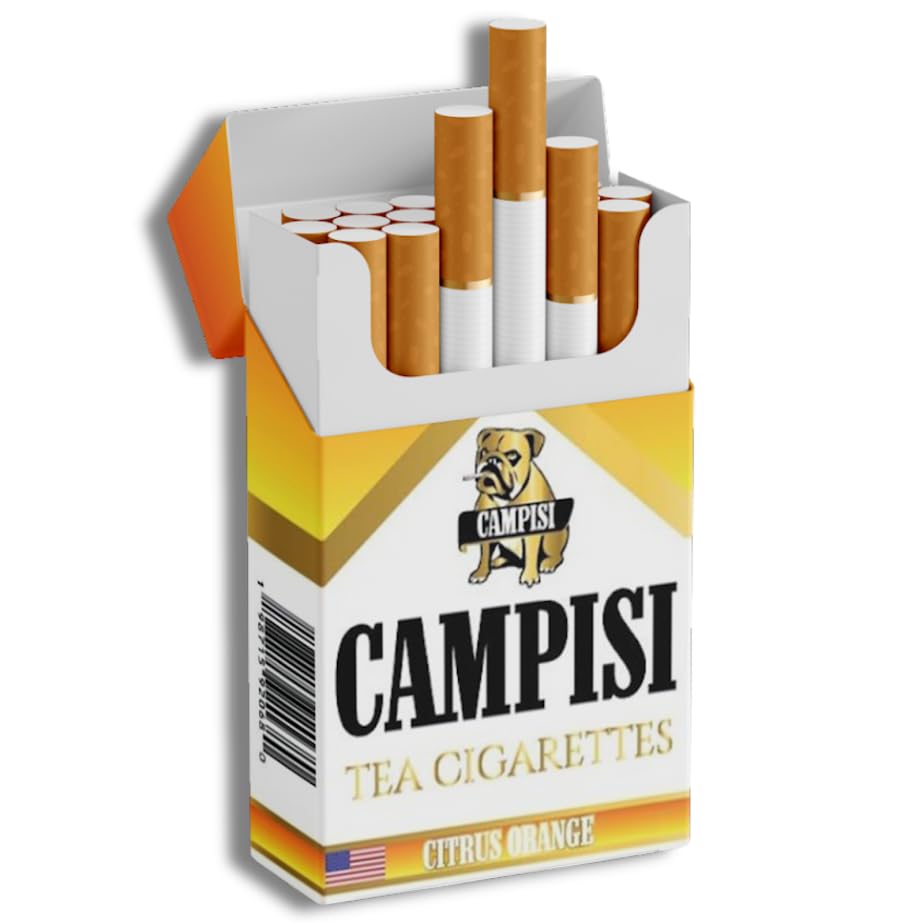 Campisi Tea Cigarettes, Citrus Orange, Nicotine-Free, Vape Alternative, Cigarette Alternative, Tobacco free, Craving Relief