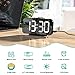 EDUP LOVE Digital Alarm Clocks, LED Mirror Electronic Clock, Snooze Mode, 12/24H, Auto Adjust Brightness, Modern Desk & Wall Clocks for Bedroom Living Room Office - Black EDUP LOVE Digital Alarm Clocks, LED Mirror Electronic Clock, Snooze Mode, 12/24H, Auto Adjust Brightness, Modern Desk & Wall Clocks for Bedroom Living Room Office - Black