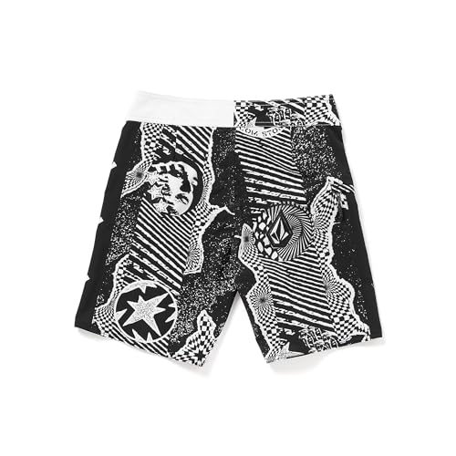 Image of Volcom Boys Lido Iconic Mod Black White 22