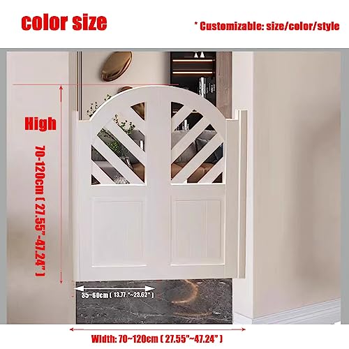 Cafe Swinging Doors, Interior Solid Wood Swing Door, Auto Close Hinges Saloon Doors Fence Cowboy Door,Unfinished Bar Kitchen Emporium Partition Parlor Butler Door ( Color : A , Size : W80Xh70Cm(31.49X #TOP1