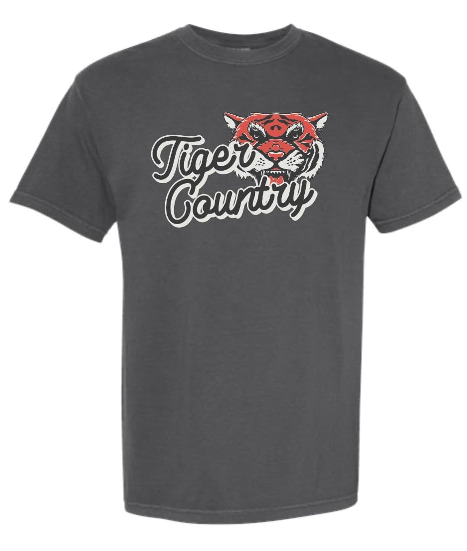Bowlerstore Products Tiger Country Unisex T-Shirt - Pepper Gray XX-Large