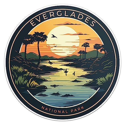 Everglades National Park Sticker - Waterproof Outdoor Vinyl Decal, 3 Inch