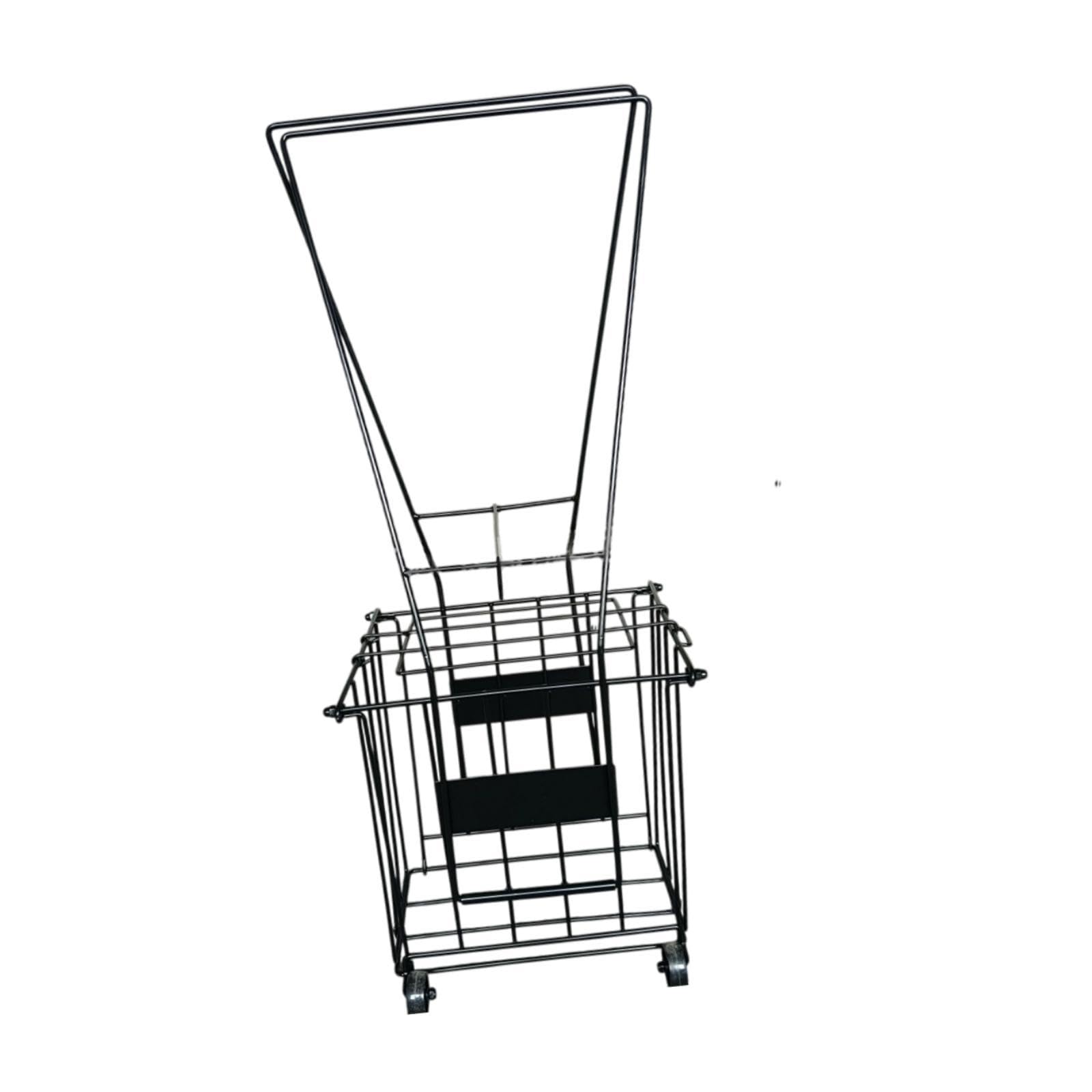 Colaxi Tennis Ball Retriever Tennis Ball Basket with Wheels Lightweight Organizer Pickup Container for Club Gym Court Supplies