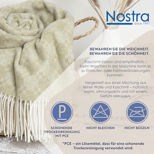 NOSTRA Merino Wolldecke 140x200 mit Kaschmir – Bild 3