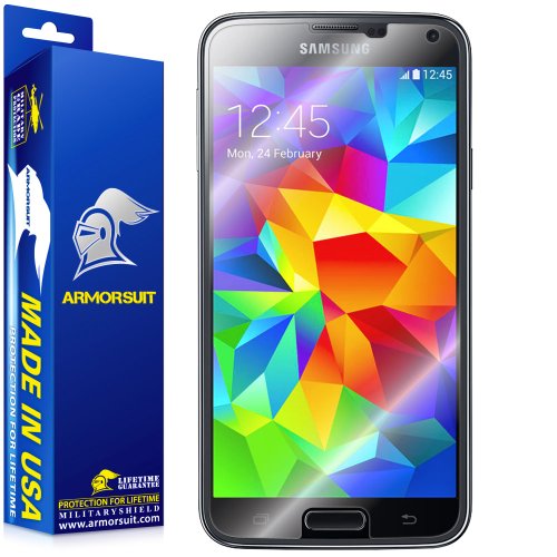 ArmorSuit MilitaryShield [Case Friendly] Screen Protector for Samsung Galaxy S5 - Anti-Bubble HD Clear Film