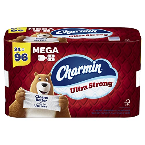 Image of Charmin Ultra Strong Toilet Paper 24 Mega Rolls, 242 Sheets Per Roll