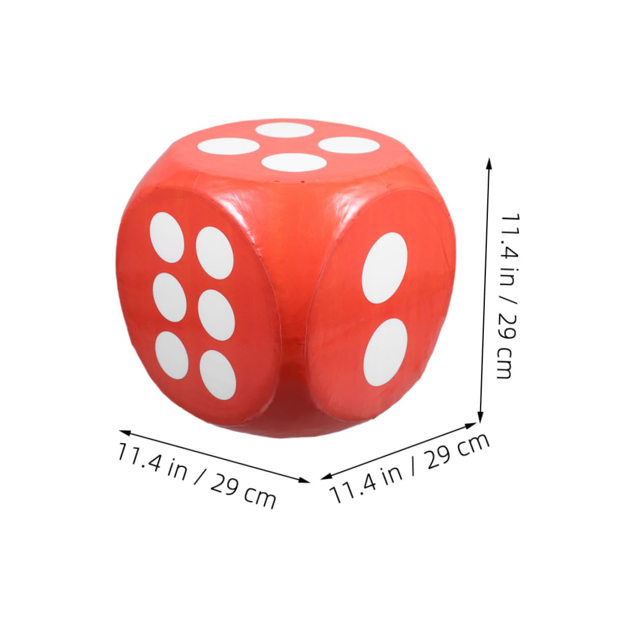 Dados de Espuma Gigantes Rojos de Seis Caras para Juegos y Fiestas Material Seguro y Tamaño Jumbo para Diversión Familiar