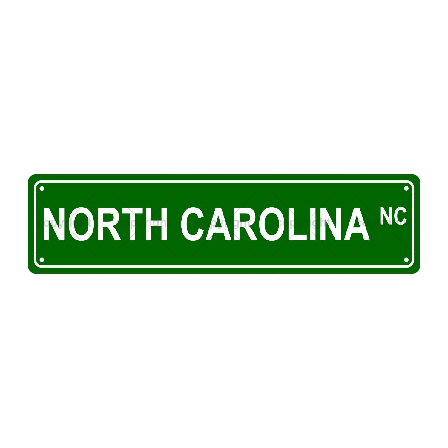 North Carolina Nc American States and Territories Metal Tin Street Sign Bar Cafe Garage Cave Home Room Wall Bathroom Farmhouse Garden Porch Patio Decor,4x16 Inch