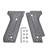 Guuun G10 Grips for Beretta 92S, Sunburst Texture - Grey/Black