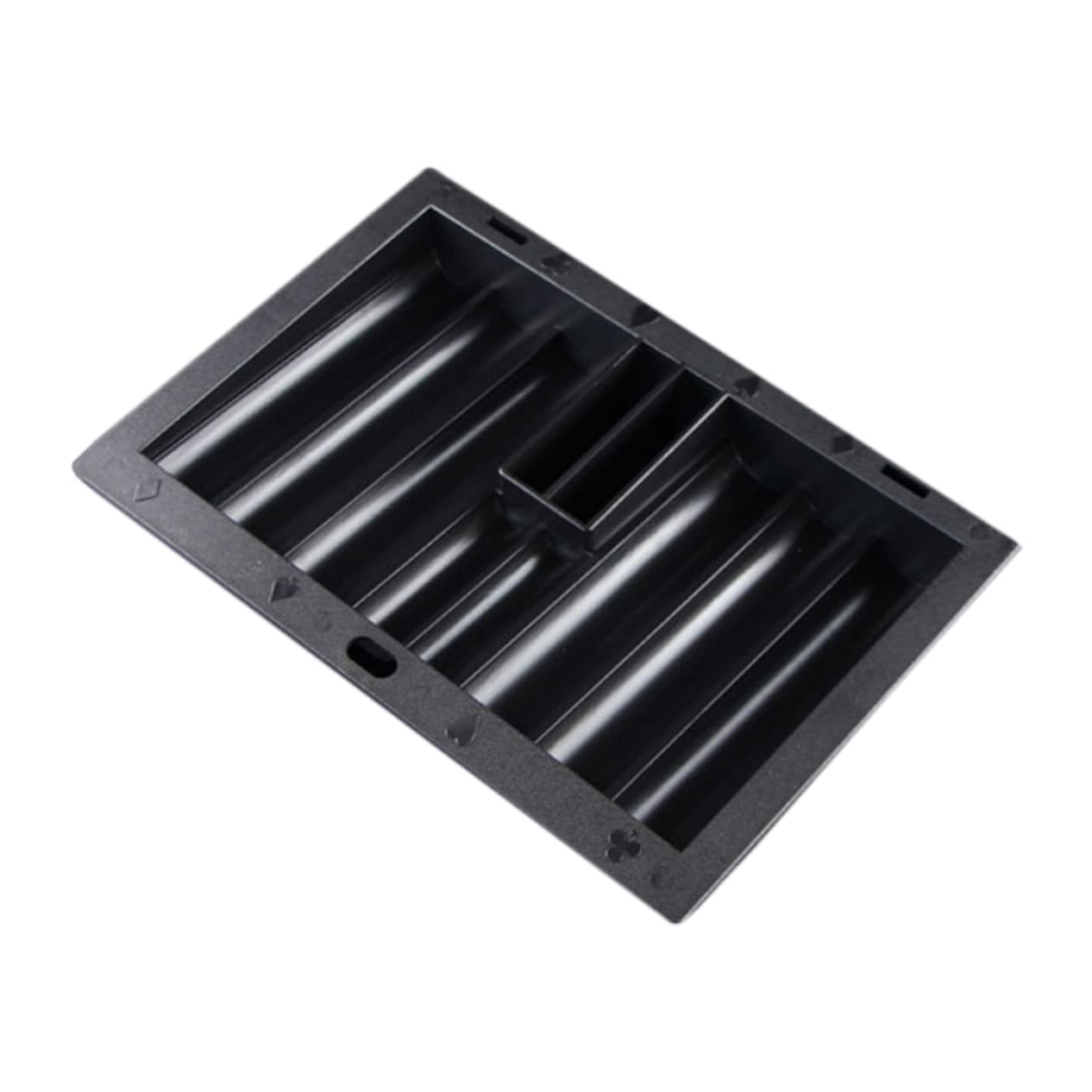 MOLUCKFU Elegant Poker Chip Tabletop Tray Poker Chip Table Holder for Poker Chip Storage