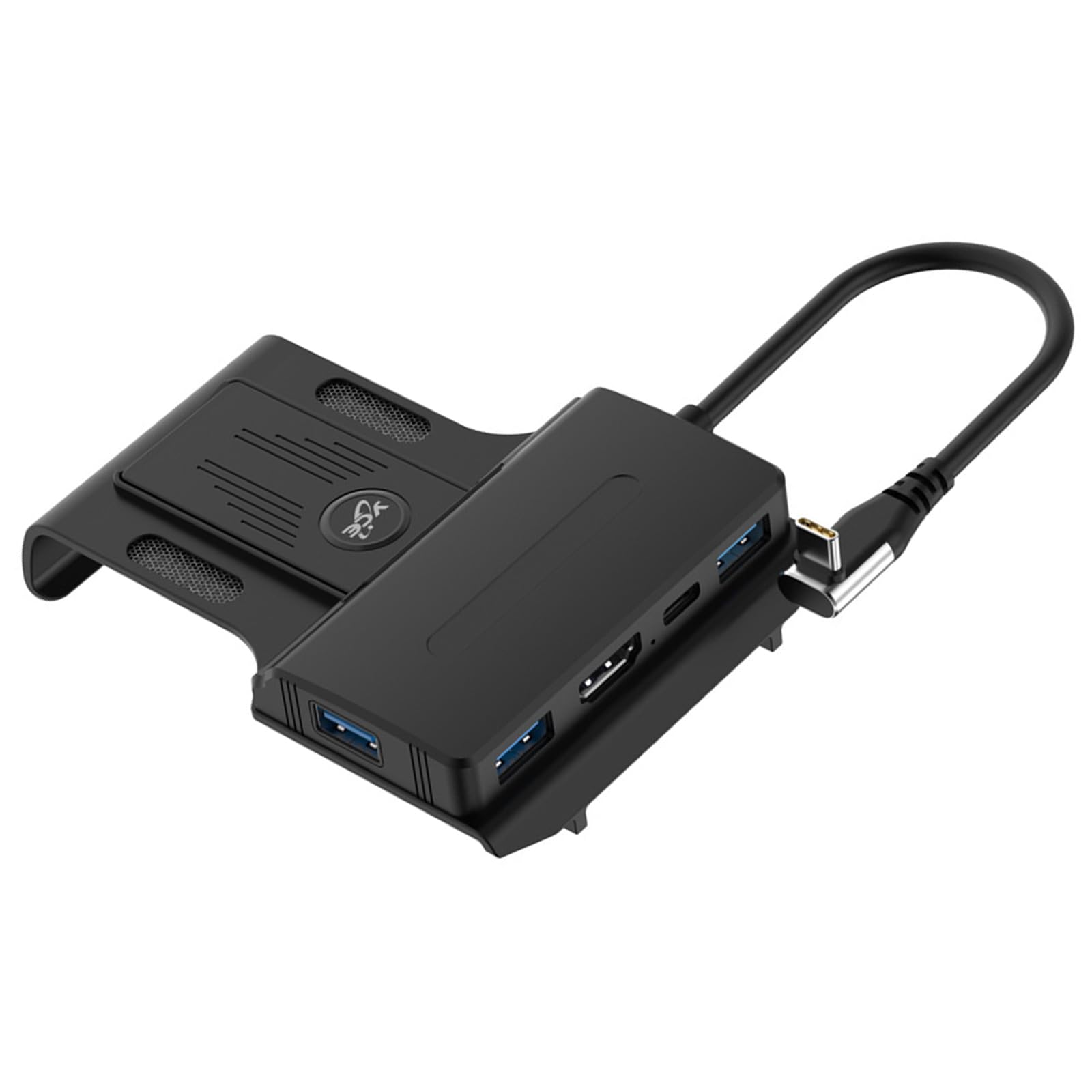 Docking station portatile 5 in 1 per Steam Deck e PC, hub 4K a 60Hz con ricarica PD da 100 W, supporto dock multi-dispositivo, accessori di gioco per prestazioni migliorate