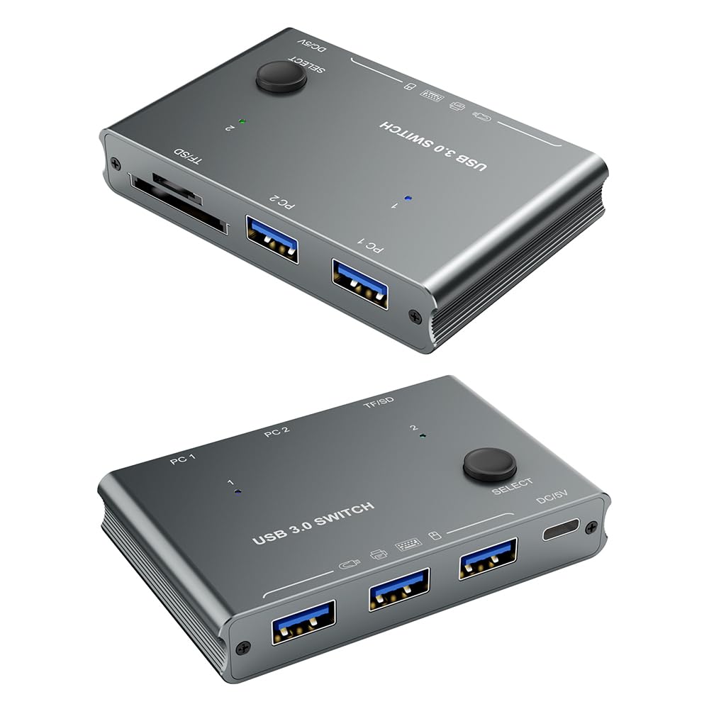 USB 3.0 Sharing Switcher High-Speed Multi-Function Interface for