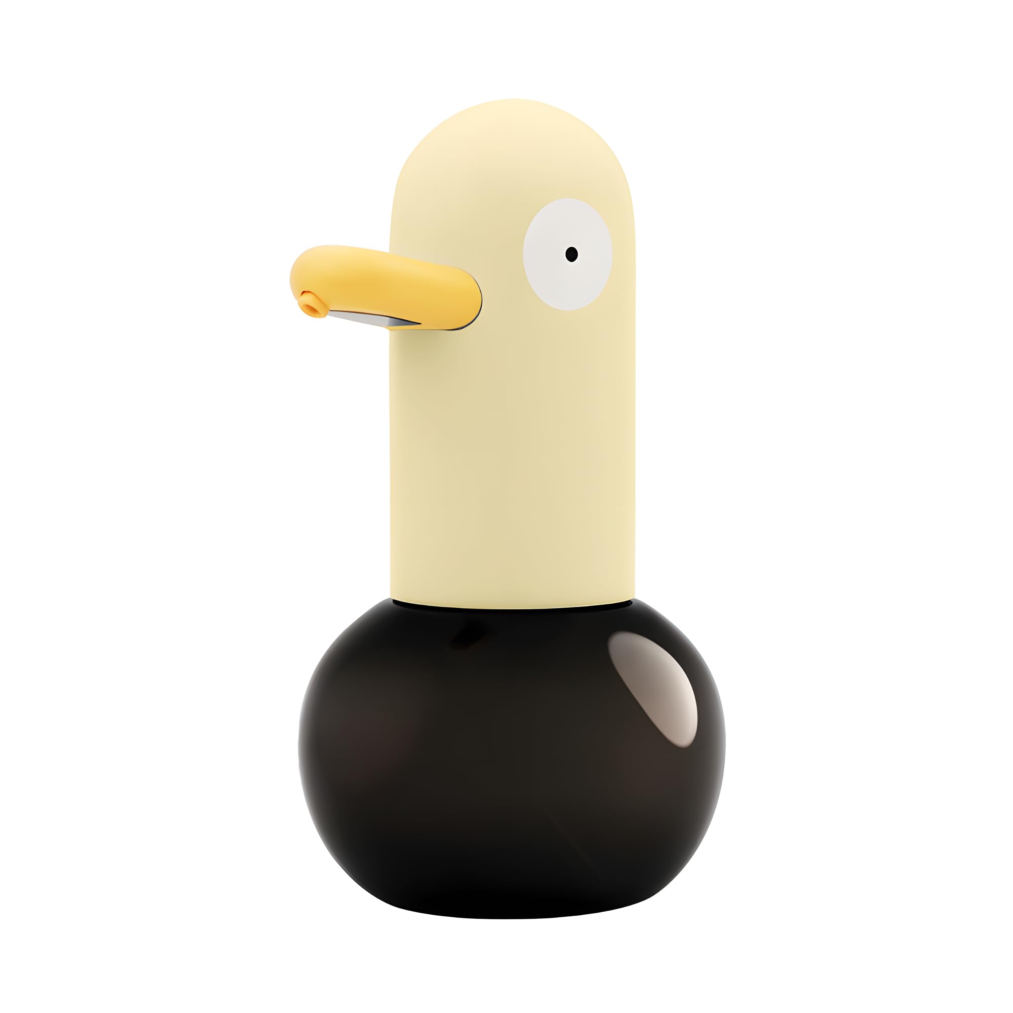 Distributeur Automatique De Savon Mousse, Mignon Canard Rechargeable sans Contact pour Salle De Bain Cuisine, Distributeur De Savon Mousse sans Contact (Jaune)