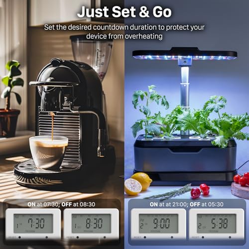 image for Fospower 7 Day Digital Timers for Electrical Outlets Indoor, Heavy Dut