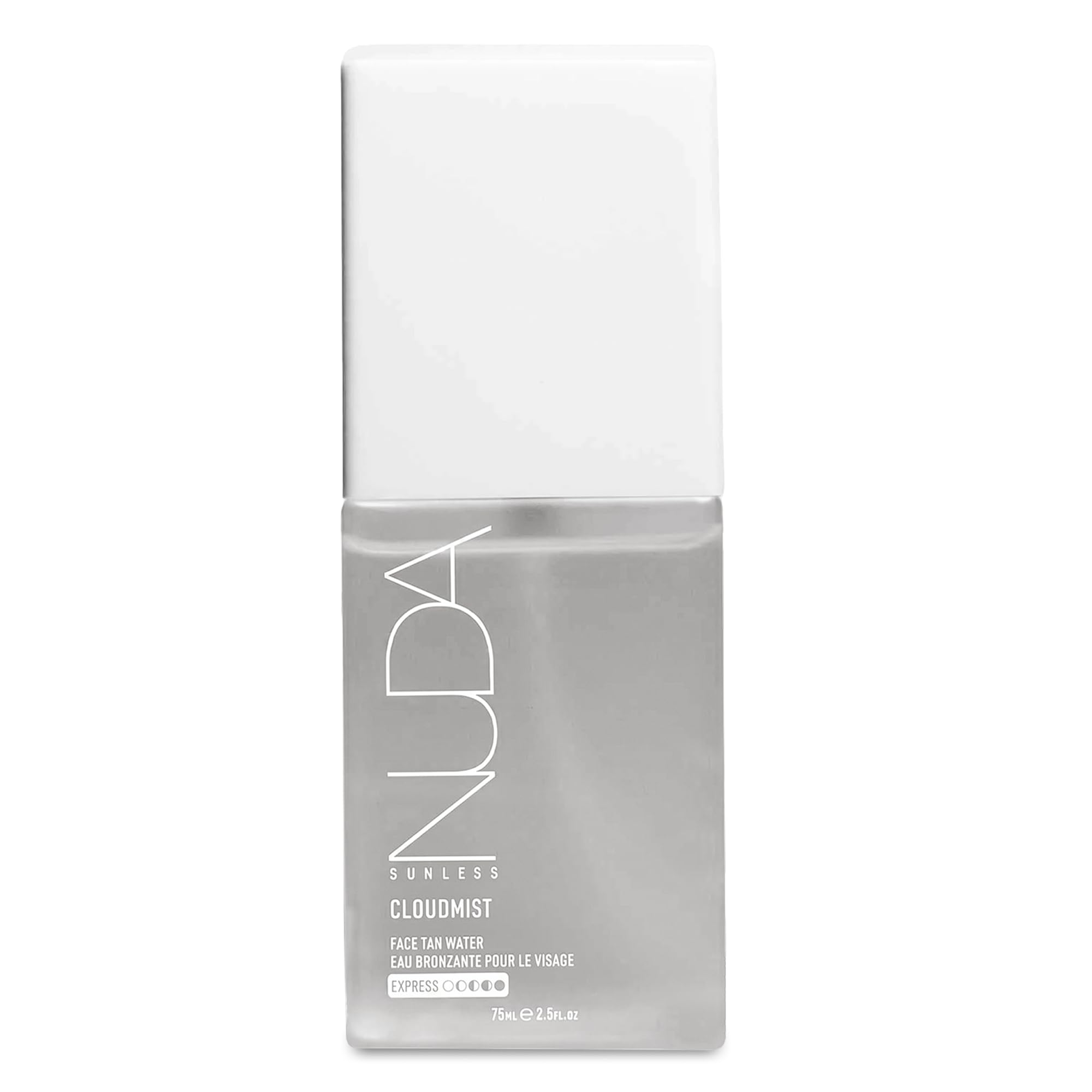 Nuda Canada Nuda CloudMist Express Bronzer do twarzy, niekomedogenna i nieprzepuszczalna mgiełka do twarzy, samoopalacz nawilżający w zestawie