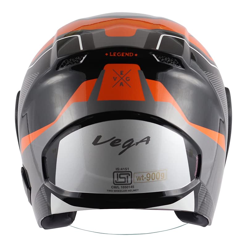 Image of Lark Legend Black Orange Helmet-L
