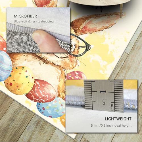 Tapis de Pâques 160x230cm lavable pour protéger le sol de la chambre - 6