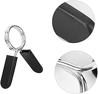 Vista 4 de DECHOUS 4 abrazaderas ajustables para barra de levantamiento de pesas, collares de bloqueo de barra, collar de resorte para levantamiento de pesas